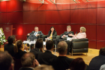 Podiumsdiskussion mit Prof. Dr. Huber, Prof. Dr. Berger, und Dr. Jaeger unter Moderation von Prof. Dr. Bausback Podiumsdiskussion mit Prof. Dr. Huber, Prof. Dr. Berger, und Dr. Jaeger unter Moderation von Prof. Dr. Bausback