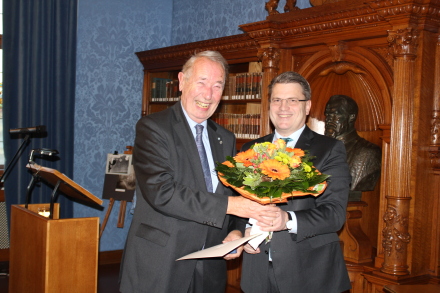 v.l.: Staatsminister a. D. Hermann Leeb aus Aschaffenburg, Bayerns Justizminister Bausback