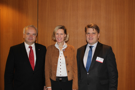 v. l.: Pavel Svoboda, MdEP, Angelika Niebler, MdEP, Bayerns Justizminister Bausback