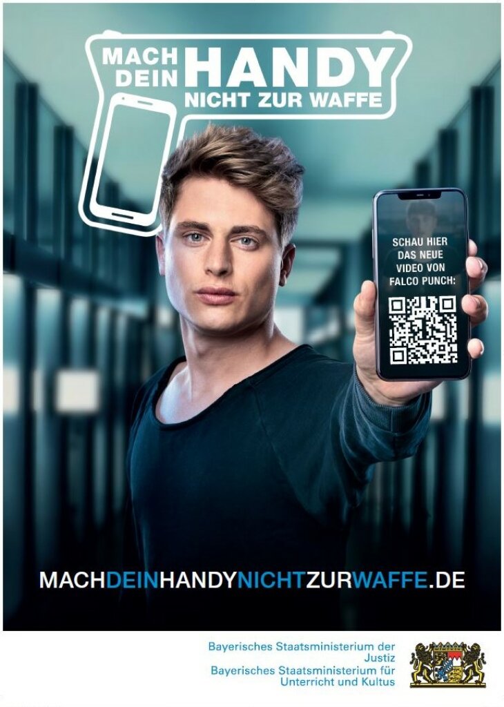 Mach dein Handy nicht zur Waffe - Kampagnenplakat