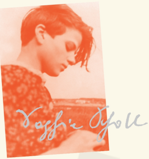 Ausschnitt Titelbanner Sophie Scholl-ausstellung Ausschnitt Titelbanner Sophie Scholl-ausstellung