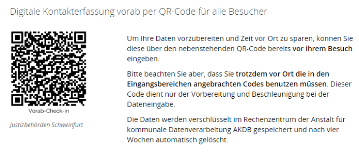 Kontakterfassung - QR Code Kontakterfassung - QR Code