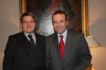 v.l.: Prof. Dr. Winfried Bausback und Manfred Weber, MdEP v.l.: Prof. Dr. Winfried Bausback und Manfred Weber, MdEP