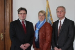 v.l.: Bayerns Justizminister Bausback, Christina Obergföll, Dr. Clemens Prokop v.l.: Bayerns Justizminister Bausback, Christina Obergföll, Dr. Clemens Prokop