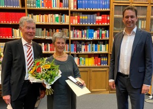 Minister Eisenreich mit Lilo Habersack